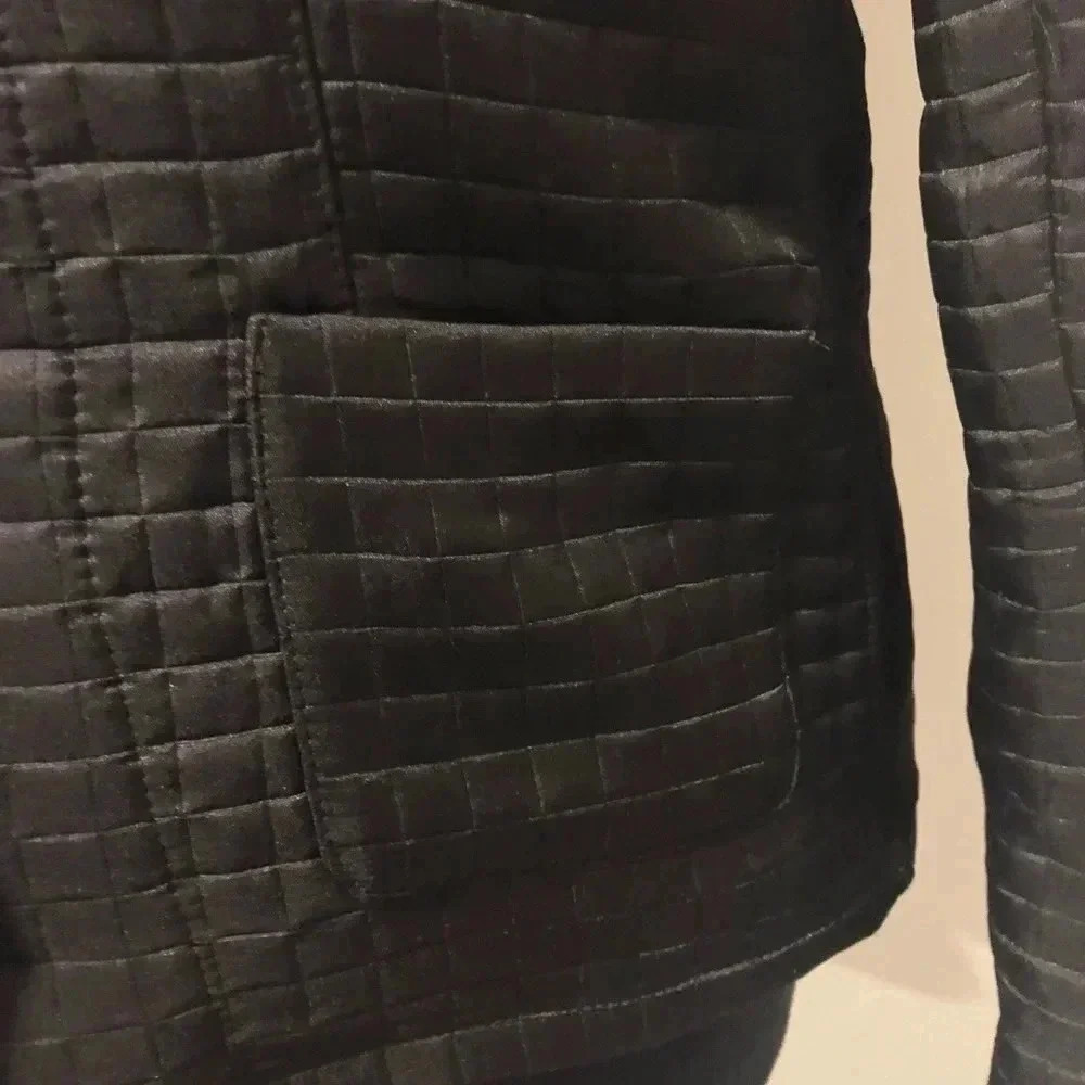 Harve Benard Black Quilted  Jacket - Picture 3 of 5